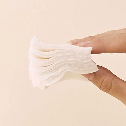 [HEVEBLUE] Хлопковые ватные диски Bleach-free Biodegradable Stretchy 100% Cotton Pads (60шт)