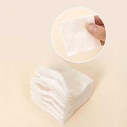 [HEVEBLUE] Хлопковые ватные диски Bleach-free Biodegradable Stretchy 100% Cotton Pads (60шт)