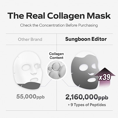 [SUNGBOON EDITOR] Гидрогелевые маски для укрепления эластичности кожи Deep Collagen Power Boosting Mask (4шт)