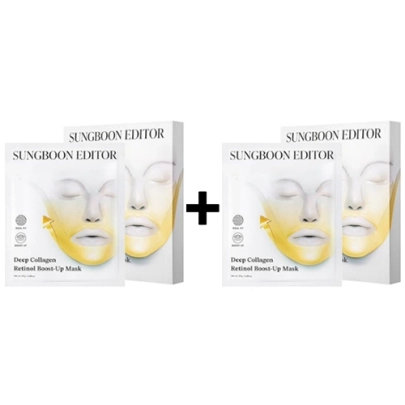 [SUNGBOON EDITOR] ★1+1★  Лифтинг-маски Deep Collagen Retinol Boost Up Mask Set (4шт)