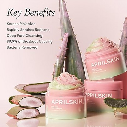 [APRILSKIN] Маска-пенка Pink Aloe Pack Cleanser 120гр