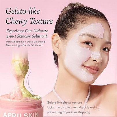 [APRILSKIN] Маска-пенка Pink Aloe Pack Cleanser 120гр