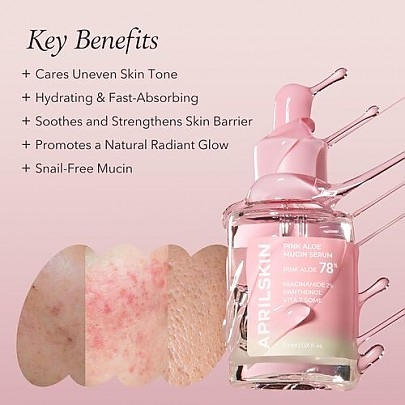 [APRILSKIN] Сыворотка с розовым алоэ Pink Aloe Mucin Serum 30мл