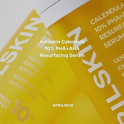 [APRILSKIN]Сыворотка с кислотами Calendula 10% PHA + AHA Resurfacing Serum 30мл