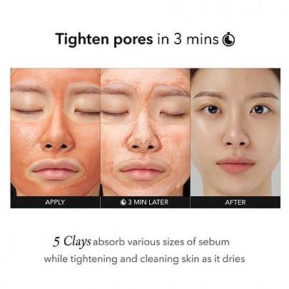 [APRILSKIN] Смываемая глиняная маска для сужения пор Carrotene Pore Clay Mask 100гр