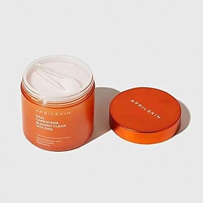 [APRILSKIN] Отшелушивающие тонер-пэды Carrotene Clarifying Vita Pads (60шт)