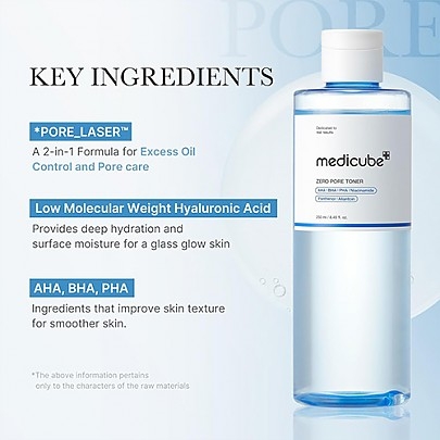 [MEDICUBE] Тонер для ухода за порами  Zero Pore Toner 250мл