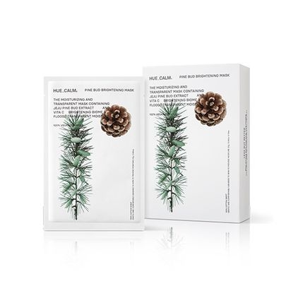 [HUECALM] Тканевые маски с осветляющим эффектом Bud Brightening Mask 25гр (10шт)