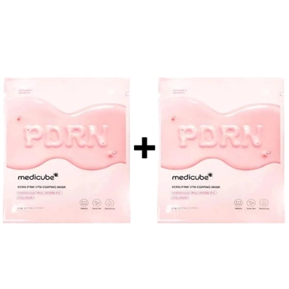 [MEDICUBE] ★1+1★  Тканевая маска PDRN Pink Vita Coating Mask (1шт)