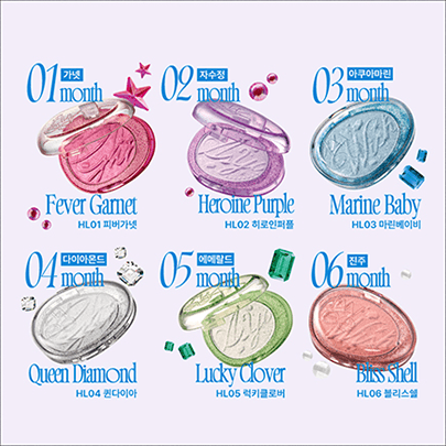 [fwee] Хайлайтер Glitz Stone Highlighter (12 оттенков на выбор)