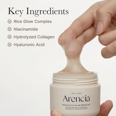 [arencia] Сыворотка с муцином для сияния и ровного тона Rice Mucin Glow Serum 30 50гр