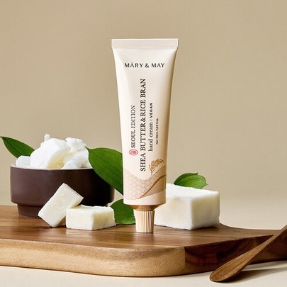 [Mary&May] Крем для рук с маслом ши и рисовыми отрубями Shea Butter & Rice Bran Hand Cream 50мл