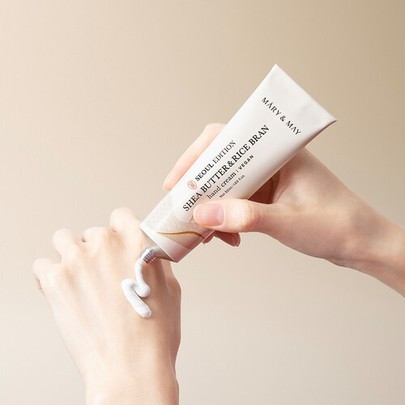 [Mary&May] Крем для рук с маслом ши и рисовыми отрубями Shea Butter & Rice Bran Hand Cream 50мл