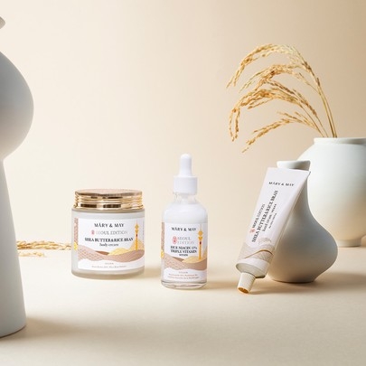 [Mary&May] Крем для тела (глубокое увлажнение) Shea Butter & Rice Bran Body Cream 250мл