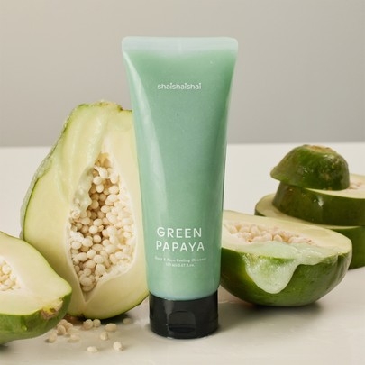 [shaishaishai] Пилинг-гоммаж для лица и тела Green Papaya Body & Face Cleanser 150мл