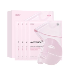 [MEDICUBE] Гидрогелевая маска с коллагеном PDRN Pink Collagen Gel Mask (4шт.)