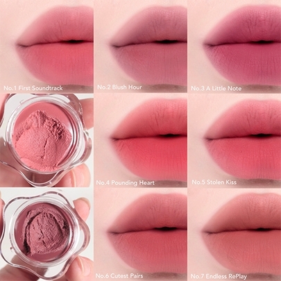 [Dearmay] Румяна для губ и скул Pure Falling Mood Lip Pot (7 оттенков на выбор)
