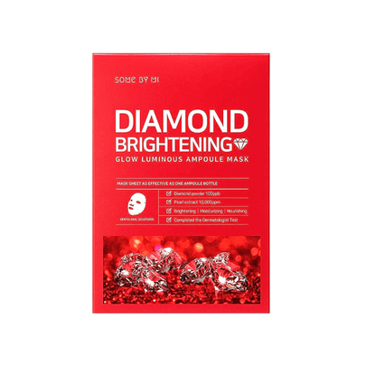 [SOME BY MI] Тканевая маска для ровного тона Diamond Brightening Calming Glow Luminous Ampoule Mask (1шт)