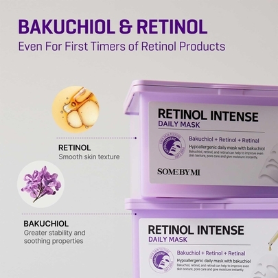 [SOME BY MI] Ежедневные тканевые маски с ретинолом Retinol Intense Daily Mask (30шт)