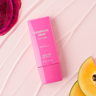 [House of HUR] Солнцезащитный крем с легким тон-ап эффектом Tropical Dew Sun Cream 50мл