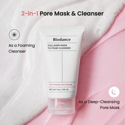 [Biodance] Очищающая маска-пенка для лица Collagen Mask To Foam Cleanser 150мл