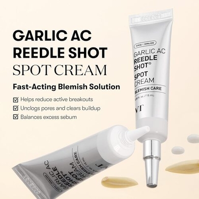 [VT Cosmetics] Спот-средство от воспалений Garlic AC Reedle Shot Spot Cream 15мл