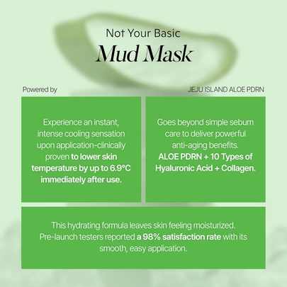 [shaishaishai] Глиняная маска с кулинг-эффектом ALOE PDRN Cooling Mud Mask 100мл