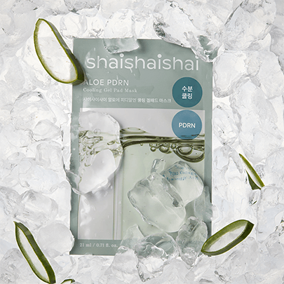 [shaishaishai] Тканевая маска с кулинг эффектом ALOE PDRN Cooling Gel Pad Mask 21мл 1шт