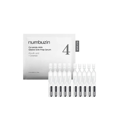 [Numbuzin] Сыворотка в саше No.4 Ceramide AHA Glazed Skin Prep Serum 1.3мл (10шт)