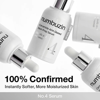 [Numbuzin] Сыворотка для лица No.4 Ceramide AHA Glazed Skin Prep Serum 30мл