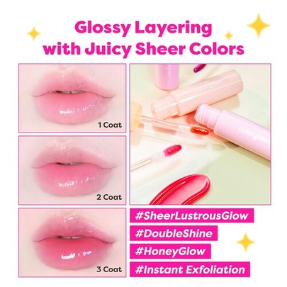 [colorgram] Блеск для губ Fruity Glass Gloss (6 оттенков на выбор)