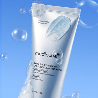 [MEDICUBE] Капсульная пенка для ухода за порами Zero Pore Clearing Capsule Cleansing Foam 120г