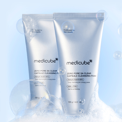 [MEDICUBE] Капсульная пенка для ухода за порами Zero Pore Clearing Capsule Cleansing Foam 120г