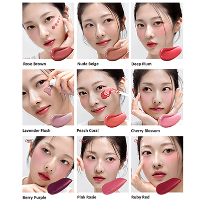 [House of HUR] Румяна для лица *mini* Moist Ampoule Blusher 10ml (3 оттенков на выбор)