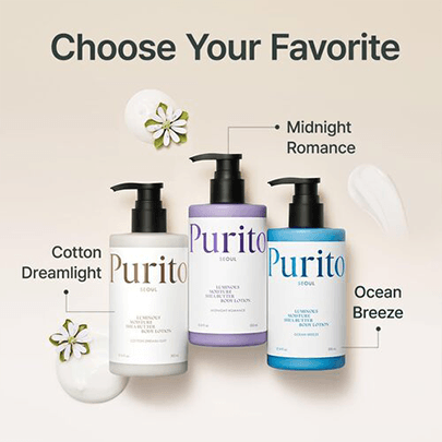 [Purito Seoul] Увлажняющий лосьон для тела Luminous Moisture Shea Butter Body Lotion Cotton Dreamlight 300мл