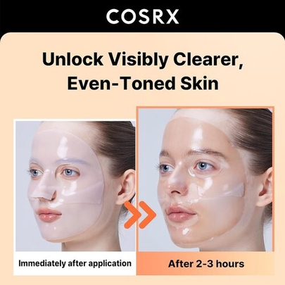 [COSRX] Гидрогелевая маска для сияния с альфа-арбутином The Alpha-Arbutin Discoloration Care Hydrogel Mask (3шт)
