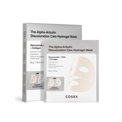 [COSRX] Гидрогелевая маска для сияния с альфа-арбутином The Alpha-Arbutin Discoloration Care Hydrogel Mask (3шт)