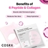 [COSRX] Гидрогелевая маска с пептидами и коллагеном The Peptide Collagen Lifting Glow Hydrogel Mask (3шт)