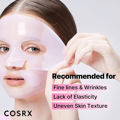 [COSRX] Гидрогелевая маска с пептидами и коллагеном The Peptide Collagen Lifting Glow Hydrogel Mask (3шт)