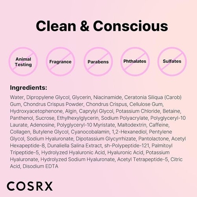 [COSRX] Гидрогелевая маска с пептидами и коллагеном The Peptide Collagen Lifting Glow Hydrogel Mask (3шт)