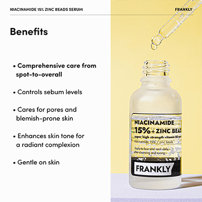 [FRANKLY] Сыворотка для лица Niacinamide 15% Zinc Beads Serum 30мл