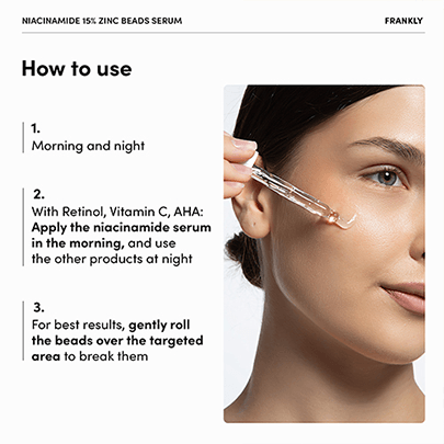 [FRANKLY] Сыворотка для лица Niacinamide 15% Zinc Beads Serum 30мл