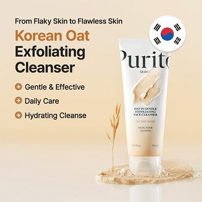 [Purito Seoul] Очищающее средство для лица с овсом Oat In Gentle Exfoliating Face Cleanser 150мл