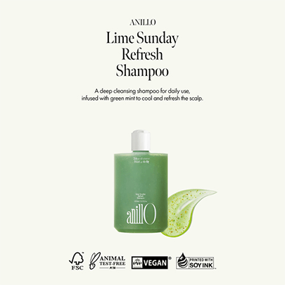 [anillo] Освежающий шампунь для волос Lime Sunday Refresh Shampoo 450мл