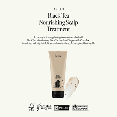 [anillo] Бальзам для кожи головы с чёрным чаем Black Tea Nourishing Scalp Treatment 150мл