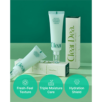 [ClearDea.] Успокаивающий крем с кулинг эффектом Minari Deep Cool Soothing Cream 30мл