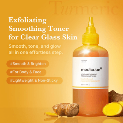 [MEDICUBE] Тонер с койевой кислотой и куркумой для ровного тона Kojic Acid Turmeric Resurfacing Toner 250мл
