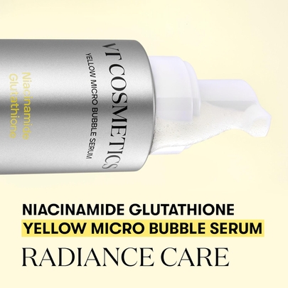 [VT Cosmetics] Осветляющая сыворотка с микропузырьками Niacinamide Glutathione Yellow Micro Bubble Serum 70мл
