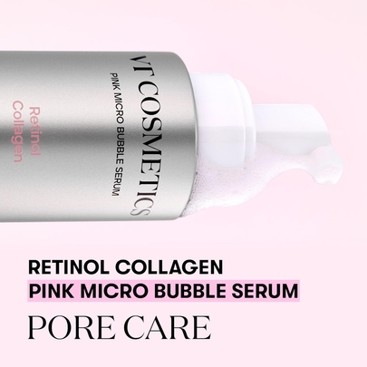 [VT Cosmetics] Антивозрастная сыворотка с микропузырьками Retinol Collagen Pink Micro Bubble Serum 70мл