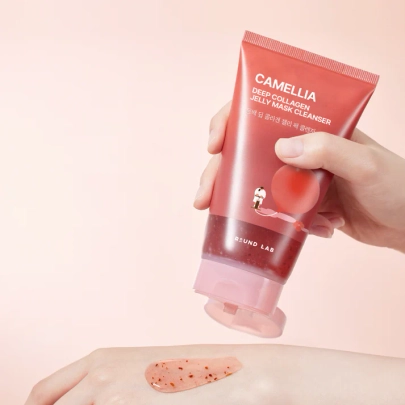 [ROUND LAB] Пенка для умывания с камелиейCamellia Deep Collagen Jelly Mask Cleanser 150мл